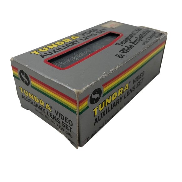 Tundra Video Auxiliary Lens Set Telephoto Wide Angle VTW1565 Japan Case Boxed - Picture 9 of 10